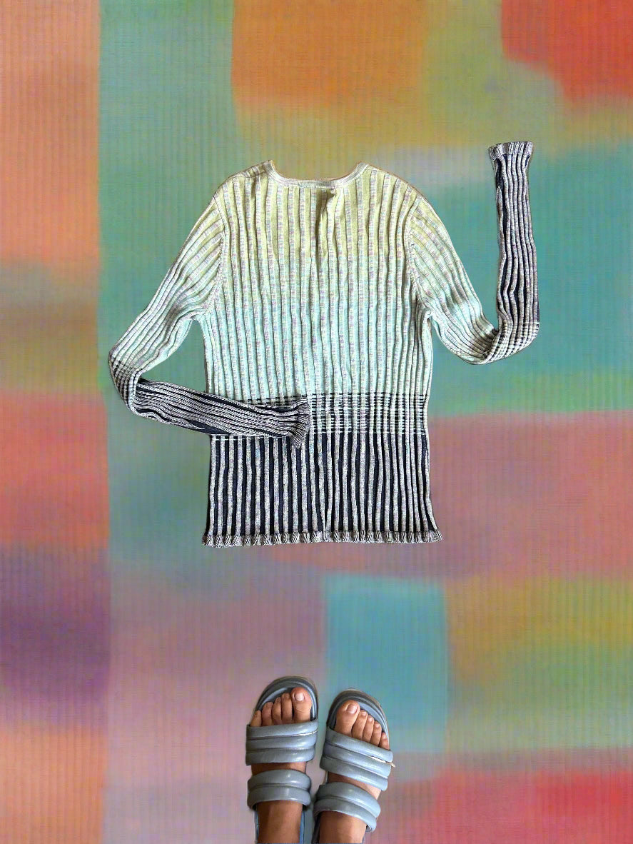 Deeply Ribbed Cardigan