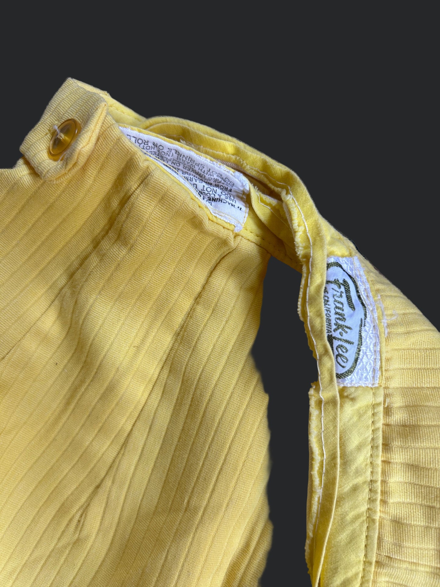 Vintage Corn Yellow Pencil Skirt