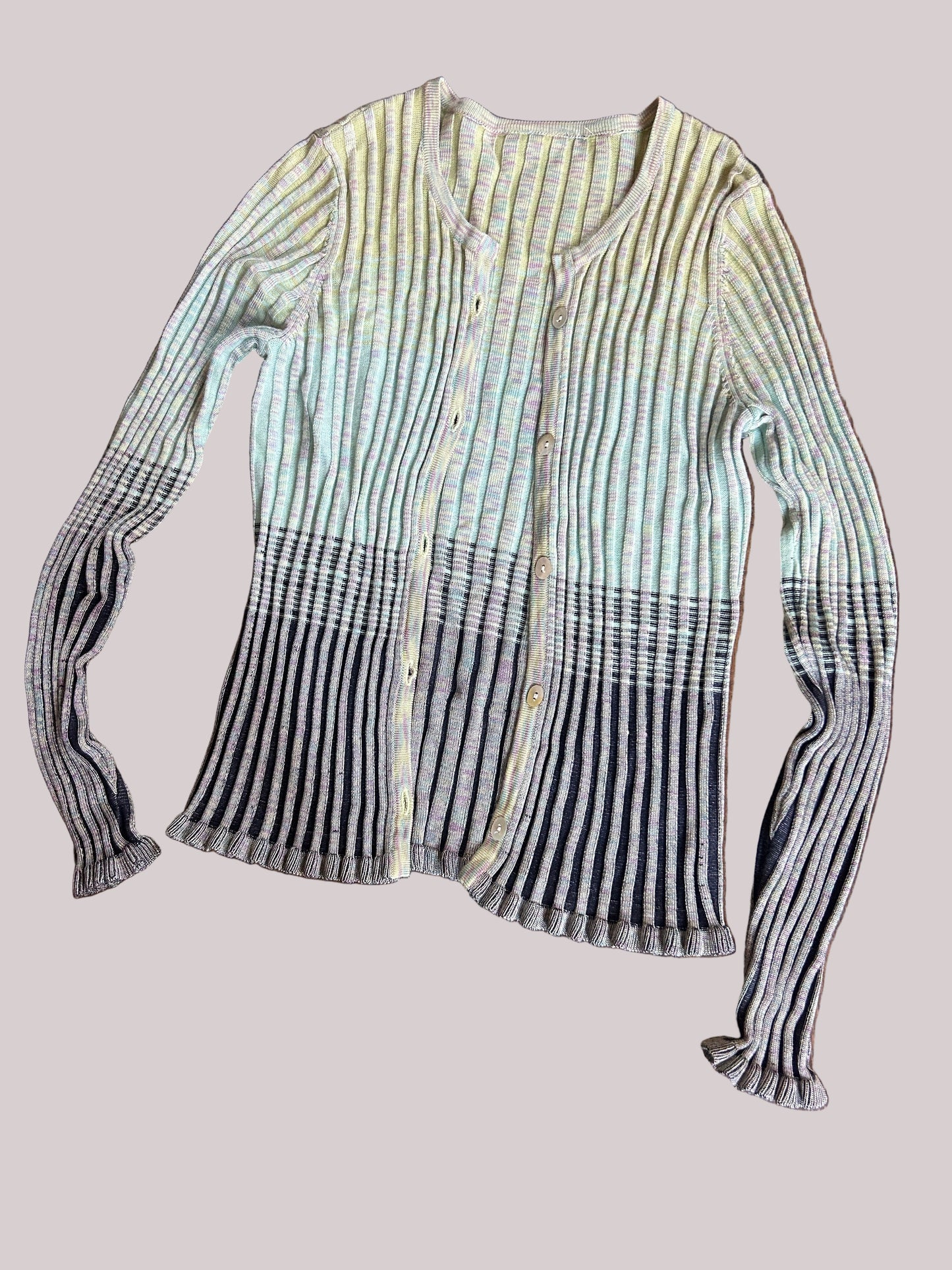 Deeply Ribbed Cardigan