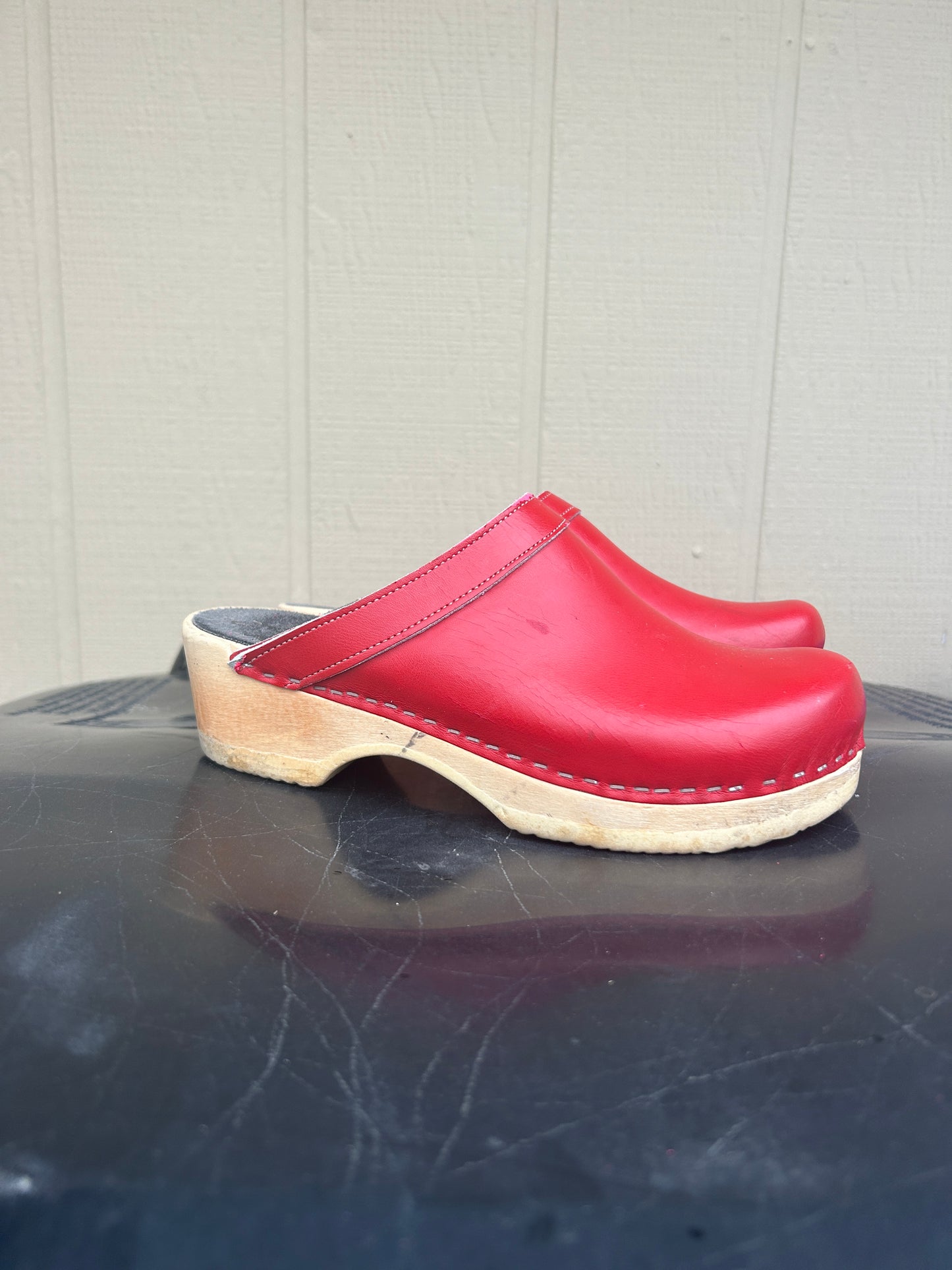 Clogs in Red