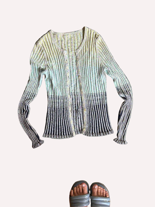 Deeply Ribbed Cardigan
