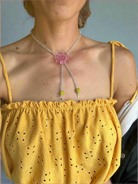 midwestern bolo ~ jenny in pink n yellow